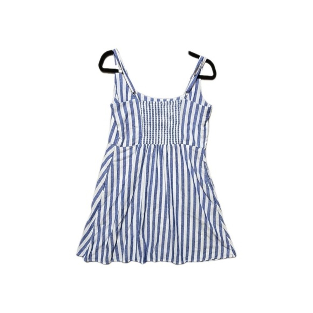 Old Navy Fit and Flare‎ Linen Blend Striped Mini Dress Large - Picture 2 of 4